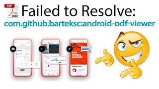 PdfViewer  Failed to resolve comgithubbartekscandroidpdfviewer  Problem Solved [upl. by Faye]