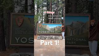 6 things to add to your Yosemite NP itinerary part 1 yosemite nationalparks halfdome elcapitan [upl. by Aihceyt133]