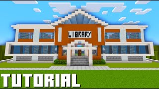 Minecraft Tutorial How To Make A Library quot2022 City Buildquot [upl. by Olympias25]