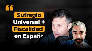 Sufragio universal fiscalidad en España inmigración pensiones  con Javier del Plib de BCN [upl. by Teerpnam]