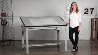 Safco Precision Drafting Table [upl. by Clerissa988]