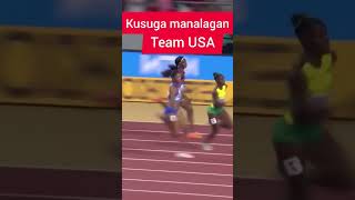 Relay Team USA Like a Jets ✈️Subscribe for more 🥰 Olympic 2024 relay parisolympics2024 USARelay [upl. by Oiluig]