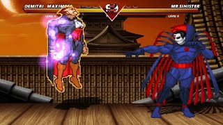 DEMITRI MAXIMOFF vs MR SINISTER  Exciting High Level Fight [upl. by Anatol]