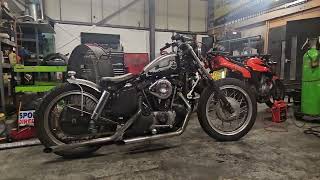 ironhead sportster brat style bobber [upl. by Genvieve854]