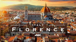 Florence Italy 🇮🇹  by drone in 4K UHD [upl. by Avitzur]