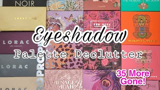 EYESHADOW PALETTE DECLUTTER 2  Palette Collection 2022 [upl. by Noitna]