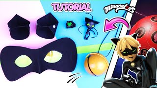 DIY Cat Noir Costume KIT Miraculous Ladybug  How to make CatNoir mask RING and more  Isas World [upl. by Hedberg]