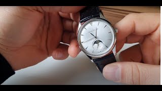 Jaeger Lecoultre Master Ultra Thin Moon 39 review [upl. by Rehctelf]