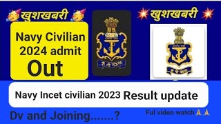 Navy tradesman exam date 2024  Navy tradesman result date 2024  Navy incet2024 admit card out [upl. by Einad]