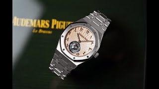 Audemars Piguet Royal Oak Tourbillon Salmon Dial Arabic Numerals 26530TI audemarspiguet watches [upl. by Oric]