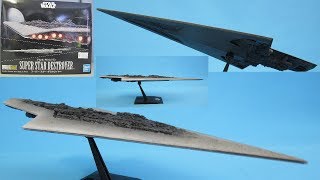 Bandai Star Wars mini vehicle 016 Super Star Destroyer review [upl. by Oderfigis]