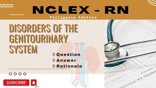 NCLEXRN  DISORDERS OF THE GENITOURINARY SYSTEM genitourinary nursingexamprepration [upl. by Senzer]