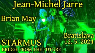 JEANMICHEL JARRE amp BRIAN MAY  1252024  BRIDGE FROM THE FUTURE  BRATISLAVA CONCERT  STARMUS [upl. by Assiral]