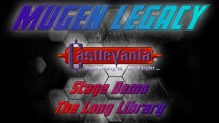 MUGEN Castlevania SOTN The Long Library Stage Demo [upl. by Ecnarretal]