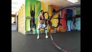 Entrenamiento con Cuerda de Batalla battle rope [upl. by Erdda]