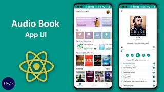 Audio Book App UI in React Native [upl. by Farhsa]