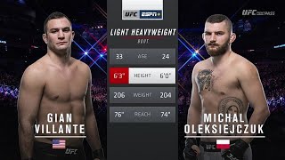 Michał Oleksiejczuk vs Gian Villante [upl. by Enyamrahc537]