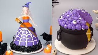 10 Amazing Cake Decorating Hacks For Halloween  So Yummy Cake Recipes [upl. by Gaidano]