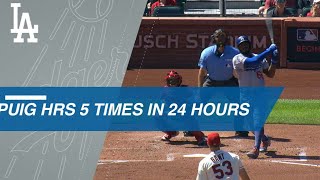 Puig Homers 5 Times over 24 Hours [upl. by Chlo309]