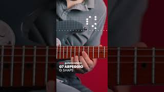 G7 Arpeggio G Shape guitarlessons [upl. by Nanfa507]