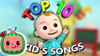 Top 10 Popular Kids Songs  More Nursery Rhymes amp Kids Songs  CoComelon [upl. by Irrok]