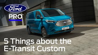 The New ETransit Custom by Ford Pro  Things You Need to Know [upl. by Didi]