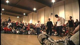 Out For Fame USA Breakin Championship 2000  EastcoastMidwest finals Rejects vs Havikoro [upl. by Ynnav]