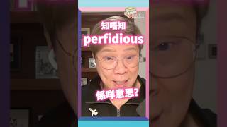 【Changlish】perfidious 是正面還是負面的形容詞呢？ perfidious  clever  陳志雲  志雲飯局  志雲大師 [upl. by Azil]