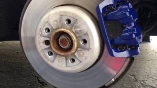 BMW F10 550I Painting Brake Calipers [upl. by Beard]