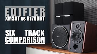 Edifier XM3BT vs Edifier R1700BT  6Track Comparison [upl. by Analed]