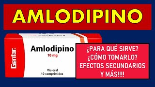 🔴 AMLODIPINO  PARA QUÉ SIRVE MECANISMO DE ACCIÓN EFECTOS SECUNDARIOS Y CONTRAINDICACIONES [upl. by Asilanna]