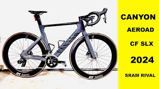 Canyon Aeroad 2024 CF SLX Sram Rival pomiar mocy DTSwiss rower szosa Aero [upl. by Carmelina]