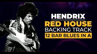 Hendrix Style Super Slow Blues Guitar Backing Track in A Red House  55 BMP Jam [upl. by Areit]