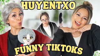 FUNNY Huyentxo Tiktok Compilation  GRANDMA SAVES THE DAY [upl. by Anayd577]