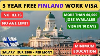 Finland Work Visa  How to get Finland Work Permit  Full Process Step by Step  High Salary [upl. by Nnod]