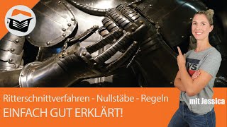 Ritterschnittverfahren  Nullstäbe  Regeln  bestimmen Definition Einfach gut erklärt mit Jessica [upl. by Hsiekal]