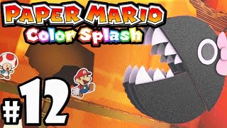 Paper Mario Color Splash  Wii U Gameplay Walkthrough PART 12  Marmalade Valley Chain Chomp Chase [upl. by Pancho]