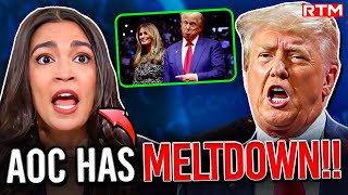 AOC BREAKS DOWN Over MASSIVE Trump Rally in New York City [upl. by Esela891]