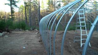 Greenhouse Construction Rimol NorEaster Construction Pt 5 [upl. by Basset51]