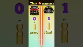 Thar Vs mercedes benz automobile thar gk knowledge ytshorts trending facts love granny [upl. by Howe960]