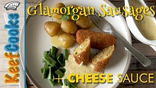 Glamorgan Sausages and Cheese Sauce  Welsh Vegetarian Sausage [upl. by Aerdnna68]