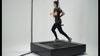 Omnidirectional treadmill CM1  running in Virtual Reality  work in progress 2 [upl. by Onitsirc267]