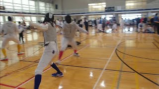 2024 Yellow Jacket Open Div III Foil  Stevie Pool Bout 3 [upl. by Sivrahc]