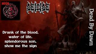 Deicide  Dead By Dawn lyrics on screen [upl. by Yelsna]