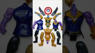 MERAKIT MAINAN THANOS ARMOR VS THANOS short shorts superhero avengers [upl. by Hayarahs850]