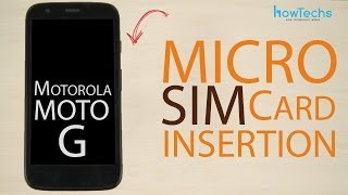 Motorola Moto G  How to change the SIM card [upl. by Ydnarb]