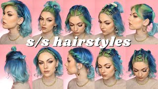 10 EASY HAIRSTYLES FOR SHORT HAIR for Spring Summer 2021 [upl. by Ender]