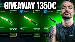 GIVEAWAY  DE 1000€ EM SKINS [upl. by Acimat]