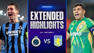 Club Brugge vs Aston Villa Extended Highlights  UCL League Phase MD 4  CBS Sports Golazo [upl. by Enomes334]