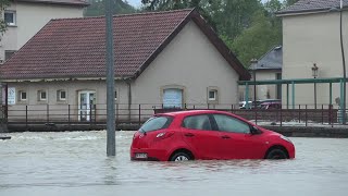 France inondations en Moselle après de fortes précipitations  AFP [upl. by Milt312]